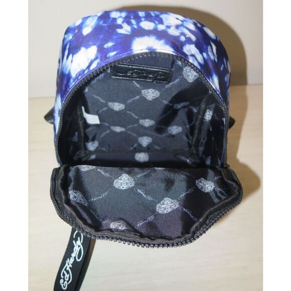 Ed Hardy EH321326B Blue/Tiger On Tie Dye Nylon Backpack - Picture 11 of 11